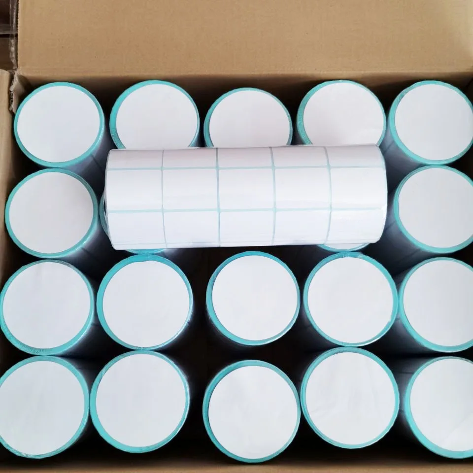 Wholesale high quality 80x40mm roll paper thermal for bar code printing