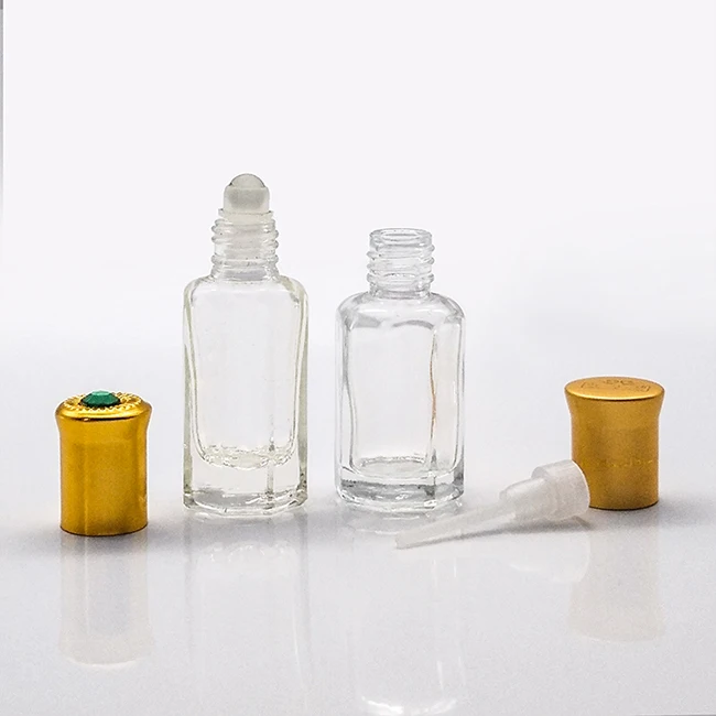 ISOCertificatio 2021 ОАЭ и Дубай Лидер продаж 3 мл 6 12 Оптовая Продажа Золотой графин арабский attar стеклянная необычная бутылка tola