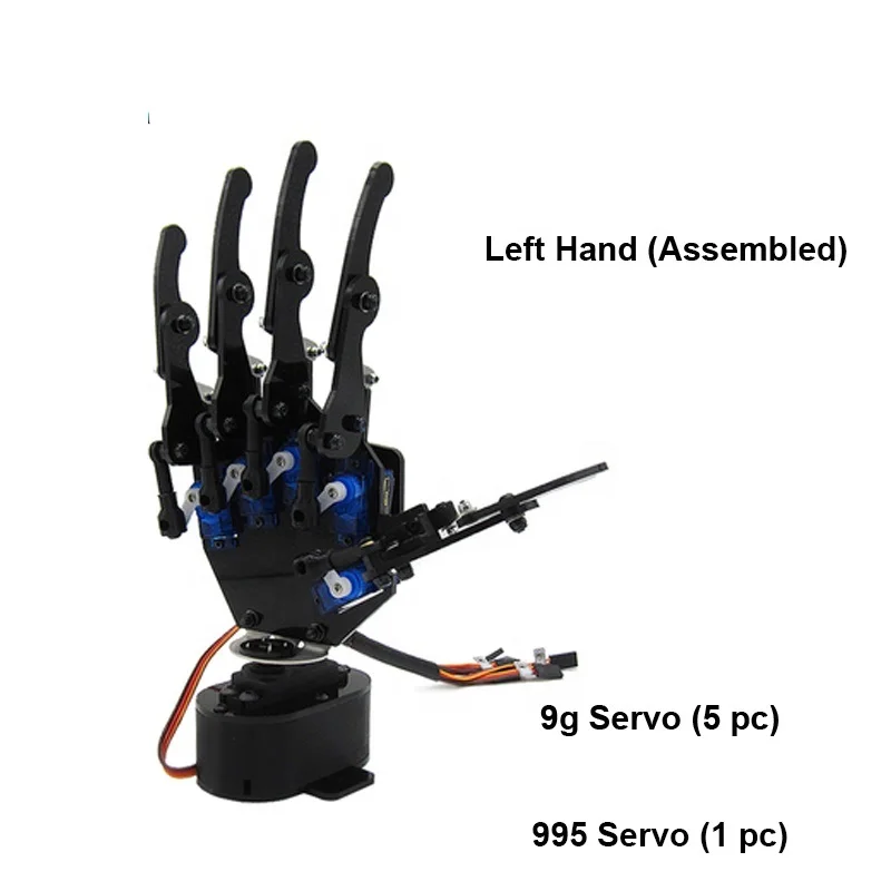 DIY 6 градусов свободы механическая рука Роботизированная бионическая рука-левая рука