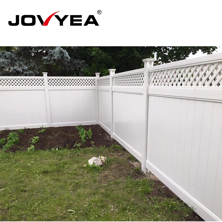High Quality Pvc New Style Fence Canadian Popular H Post Pvc Garden Privacy  Screen Fence