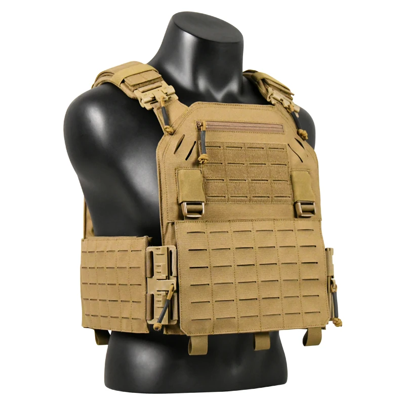 Gaf 1000d Nylon Brown  Molle Outdoor Training Tactical Vest Plate Carrier Stab Proof Vest