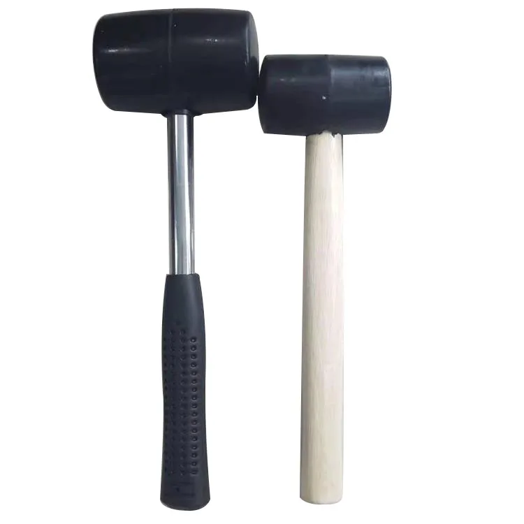 500 g 750 g Rubber Mallet Head Hammer with Anti-Slip Steel Tube Handle for Ceramic Tile Floor
