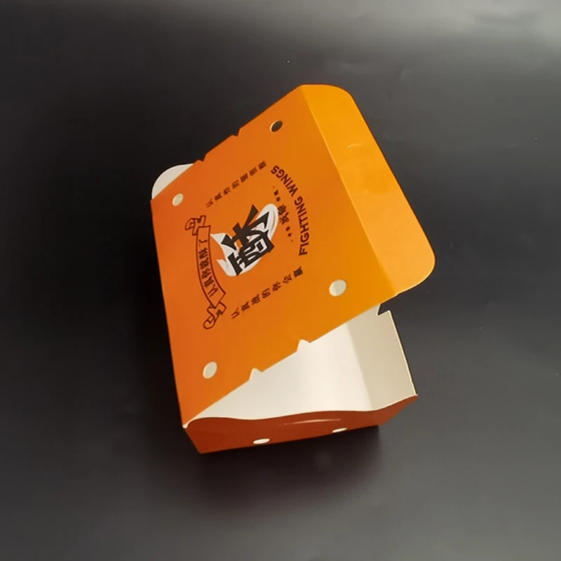 Kingwin Customized Fast Food Paper Boxes Set For Take Out Fried Chicken Packaging