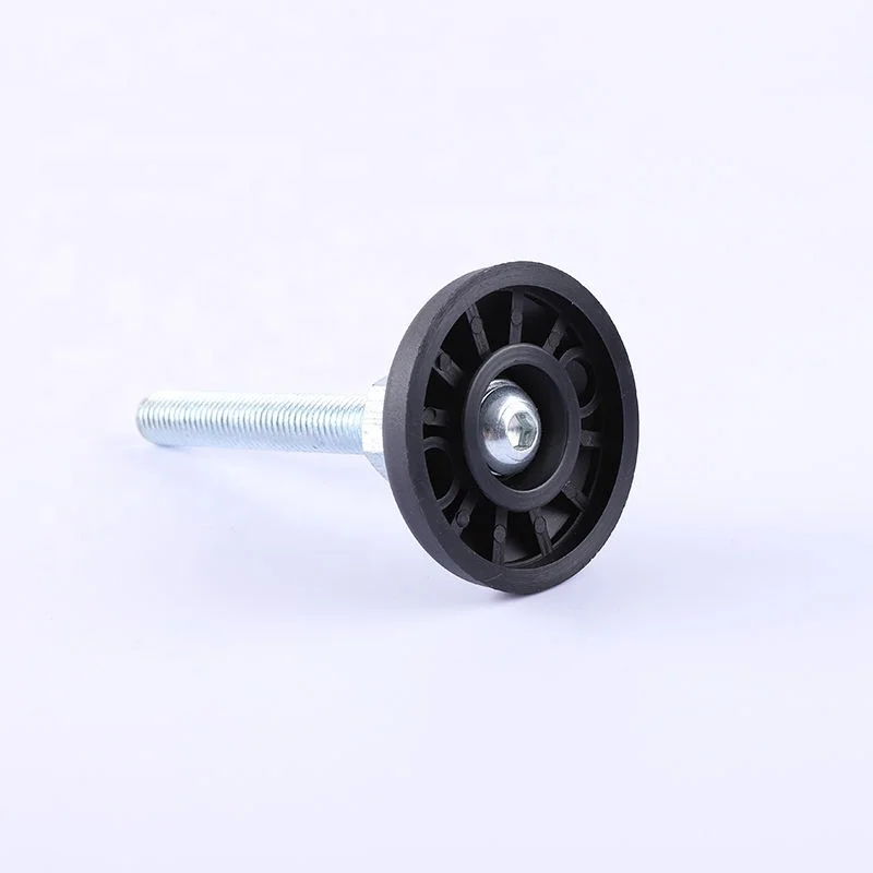 Heavy-duty carbon steel foot cup fixed foot screw Metal adjustable mechanical shock absorber support rubber pad