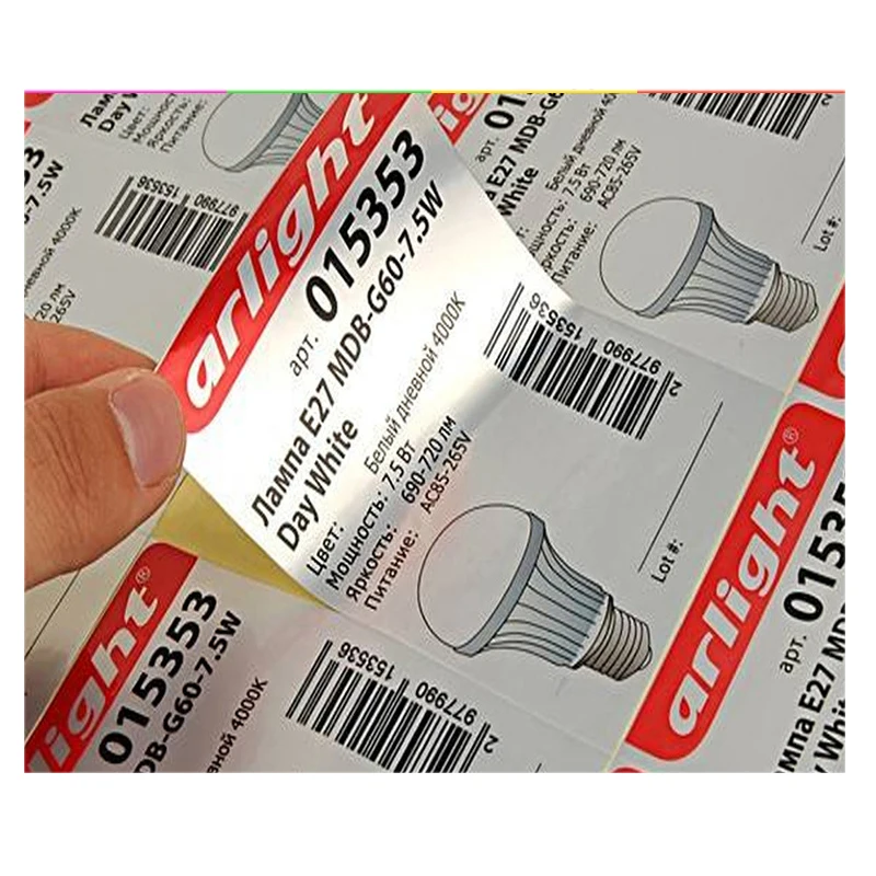 Customized electrical nameplate glitter fashion light waterproof stickers pe silver custom letter metal labels pvc sticker