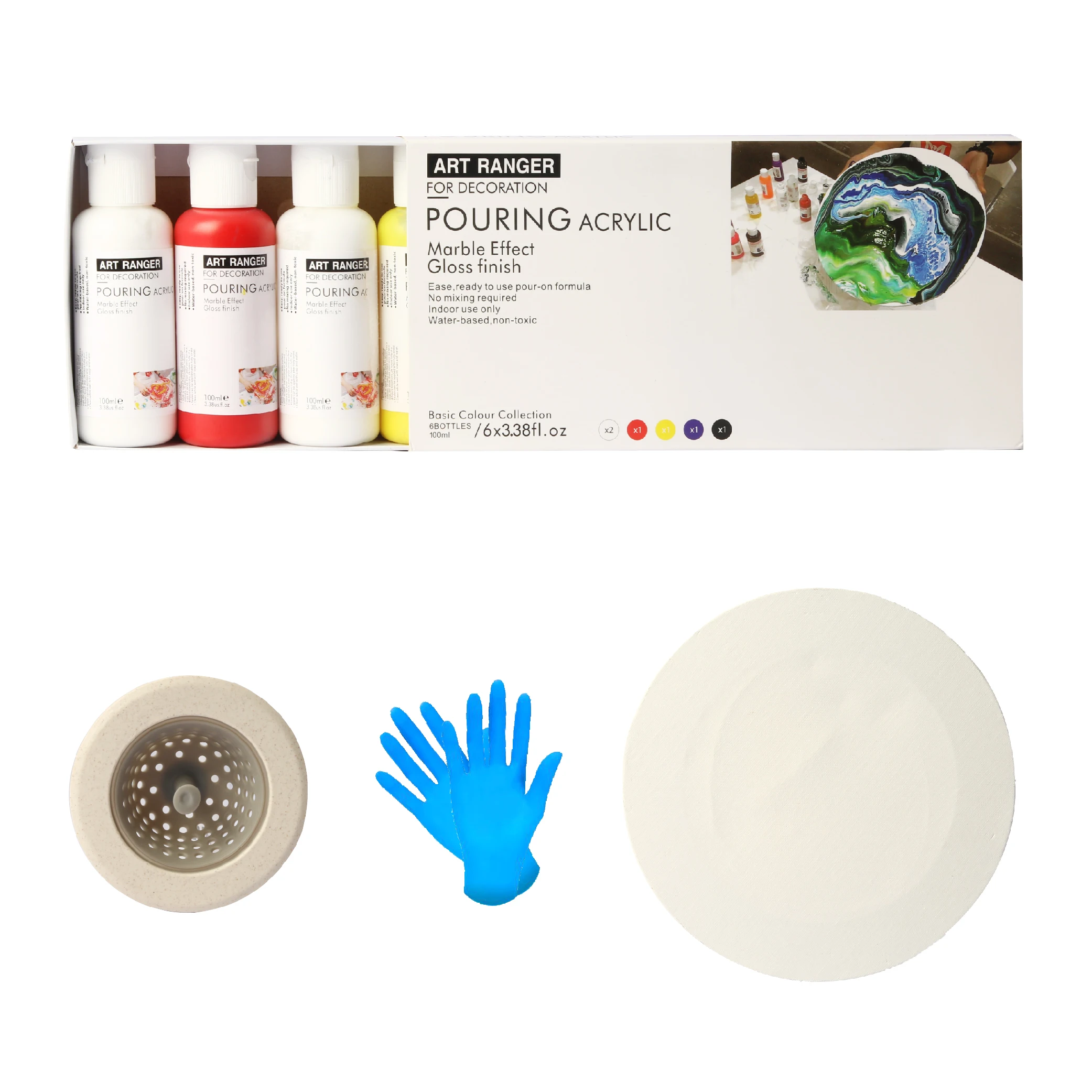 
diy rock painting acrylic pouring paint set 
