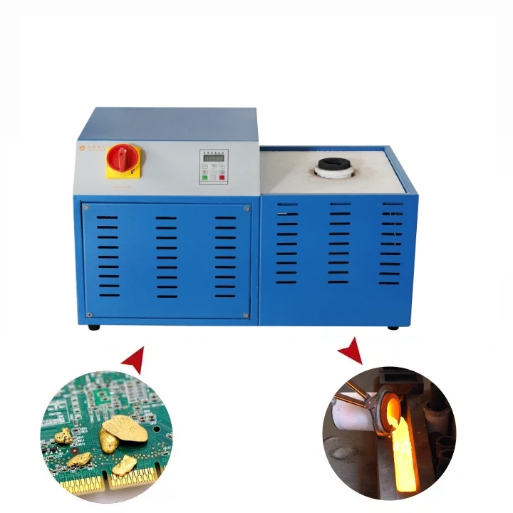 cheapest 1kg 2kg small gold melting machine gold alloy crucible melting furnace for silver copper
