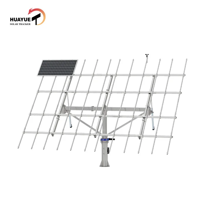 Huayue solar tracker-14kw HYS-20PV-210-2LSD dual axis solar tracker sun tracking kit sun controllers price