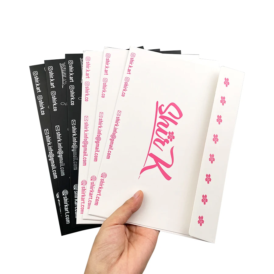 A4 A5 A6 Foldable Custom Color Print Stamping Logo Small Cardboard Envelope for Picture Photo