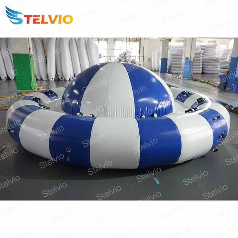 Inflatable Spinning Top UFO Towable Tube water ball For Water Entertainment Inflatable Water Rotating Disco Boat
