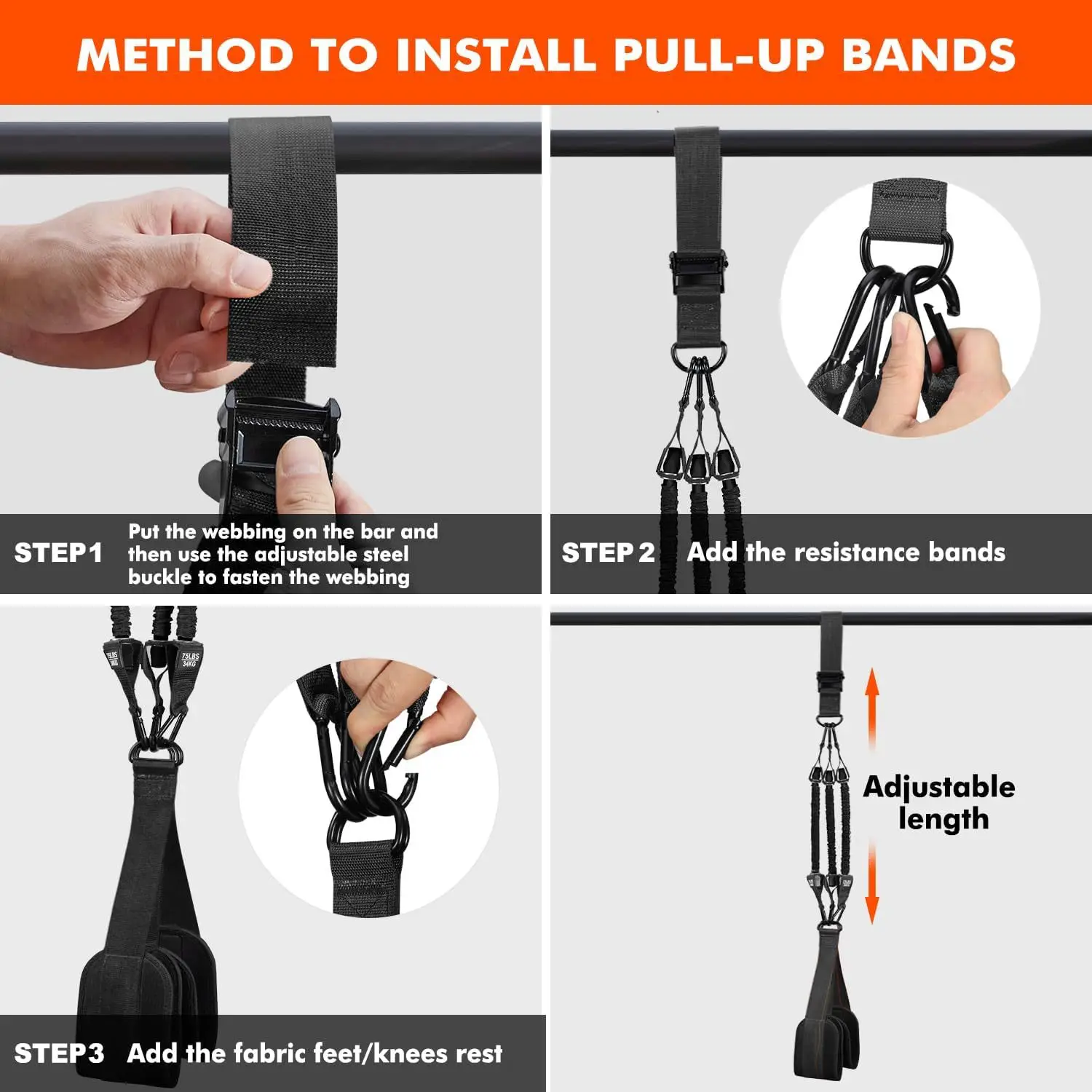 Pull Up Assistance Straps For Pull Up Heavy Duty Arm Chest Muscle Strength Training Assistance Bands