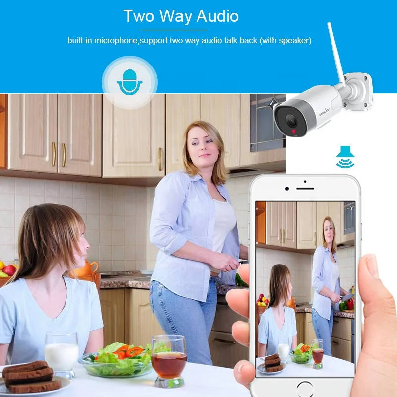 waterproof outdoor network bullet security camera ip 1080p hd cctv camera wifi  wireless cloud storage