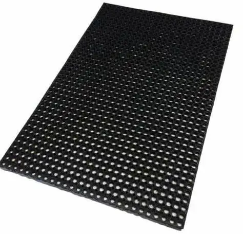 22mm drainage water playground rubber grass mat