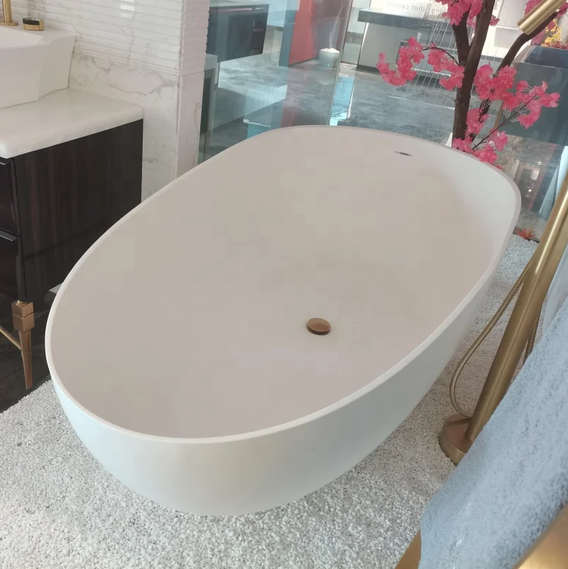  Современная отдельно стоящая каменная Ванна для взрослых матовая