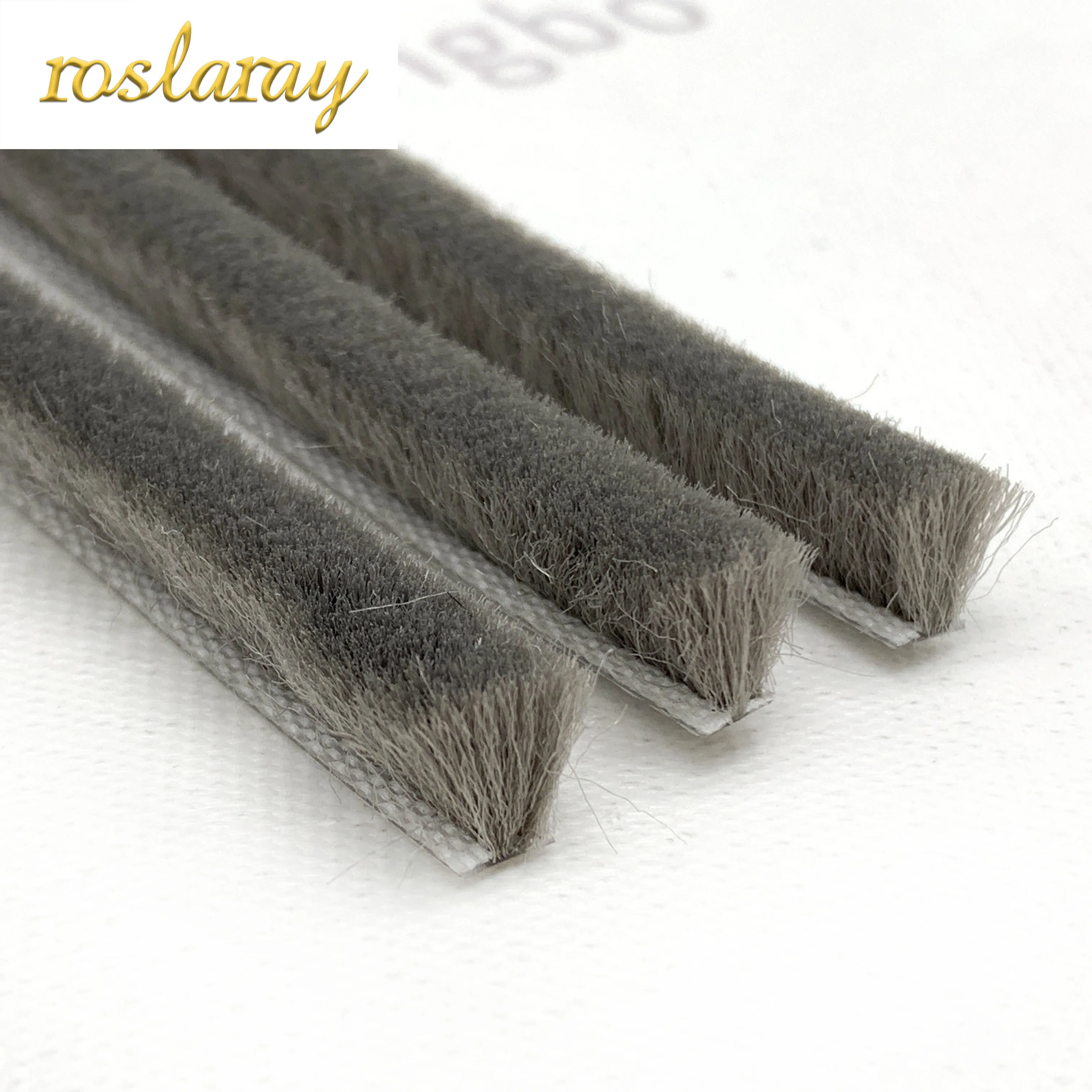 Factory Price Adhesive Weather Strip Wool Top Pile Aluminum Window Door Seal Strip