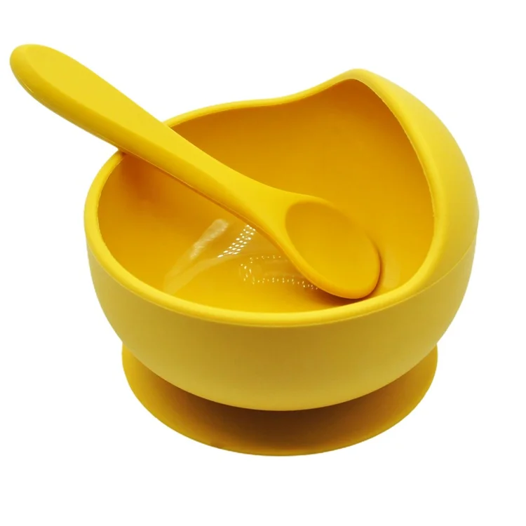100% Food Grade Silicone Baby Kid Children Feeding Bowl Suction Mixing Bowl