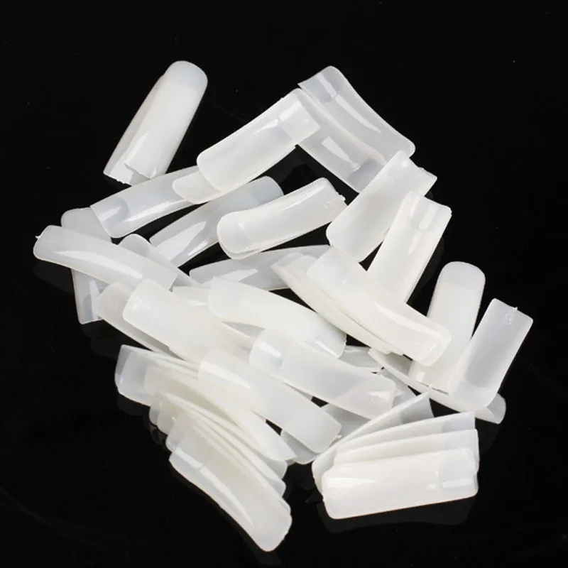 Half Cover Nail Tips Natural/Transparent/White 3 Colors Nail Art Finger Tips