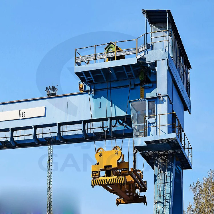 Mobile Light Hydraulic Shipping Container Move Lifting Gantry Crane for Port Station
