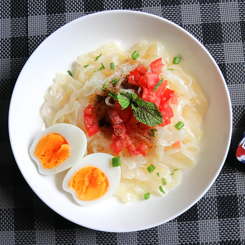 Оптовая продажа, паста с высоким содержанием волокна, диетическая лапша глюкоманана, Коньячная морковка, феттуccine