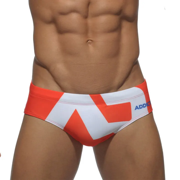 mens sexy bikini swimwear sublimation print unlined swimwear man