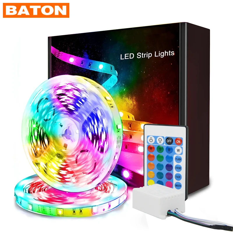 Новый дизайн Высококачественная лента 12 В 5050 rgb 5 м Светодиодная светодиодная подсветка дистанционное освещение