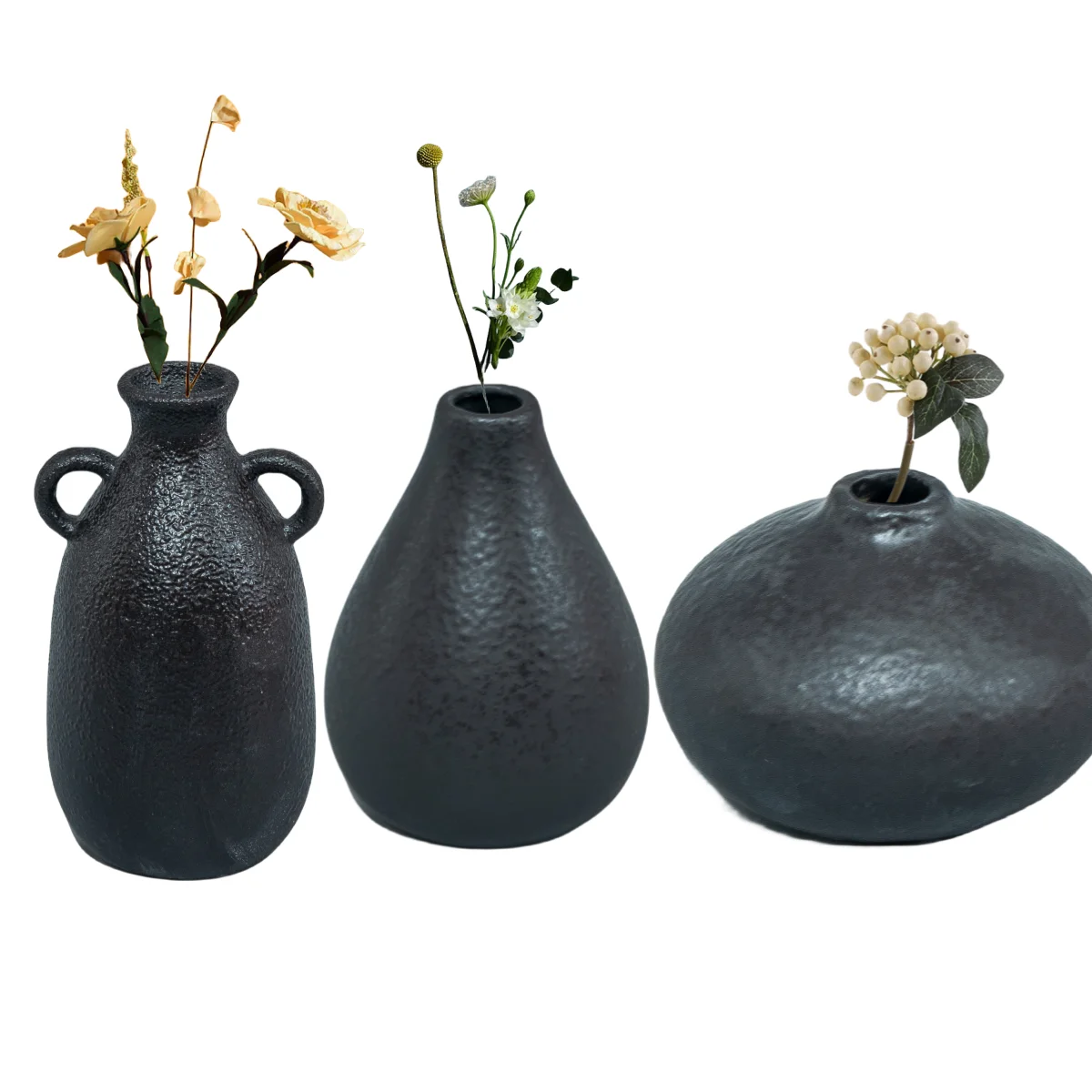 Handmade Modern Simple Matte Ceramic Plant Vases Tabletop Vase for Garden Home Decor and Plant Decoration