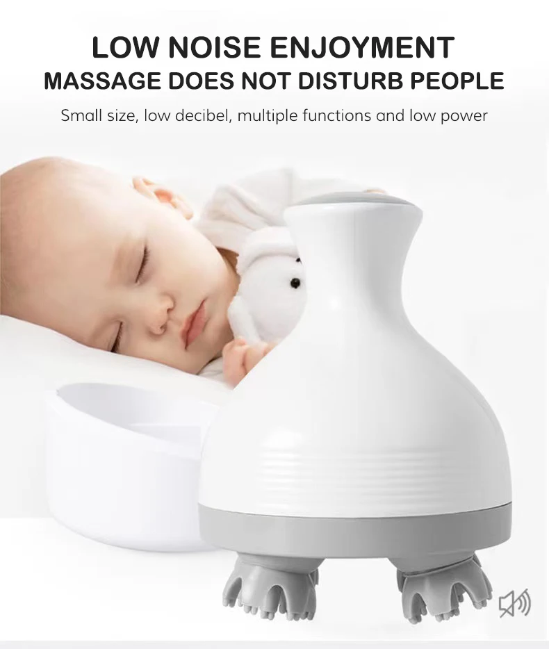 Red Light Rechargeable Wholesale Smart Handy Device Tool Other Massage Product Waterproof Oil Scalp Coper Head Massager Machine