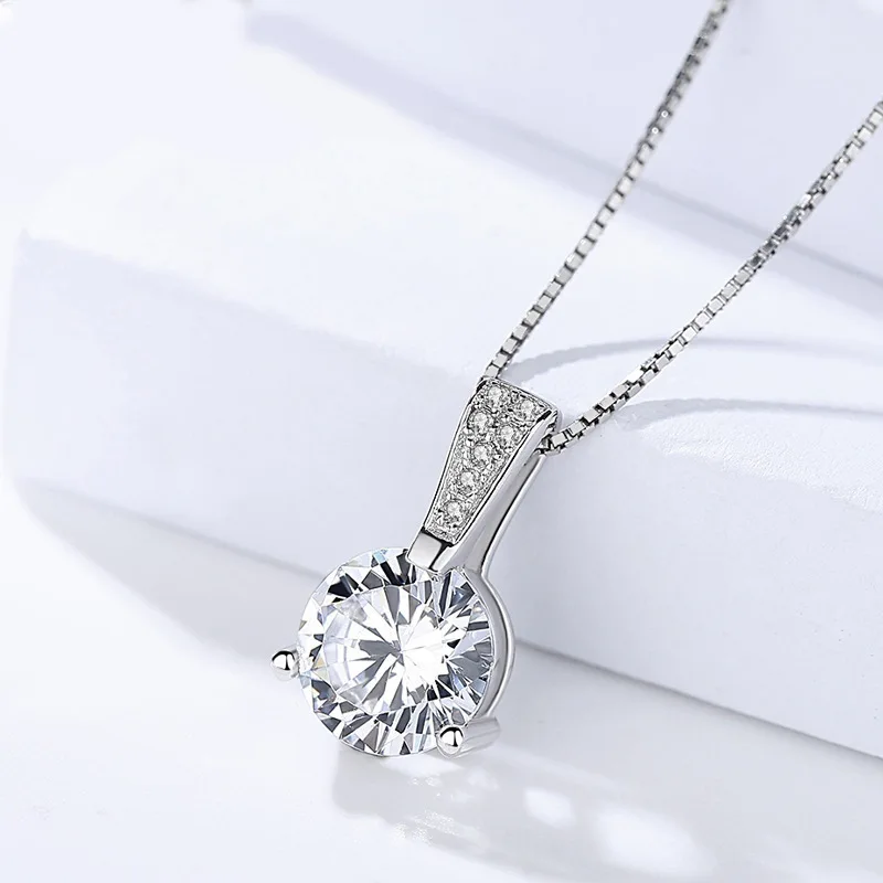 Factory Wholesale Fashion Zircon Fine Jewelry Set 925 Sterling Silver One Zircon Stone Jewelry Sets