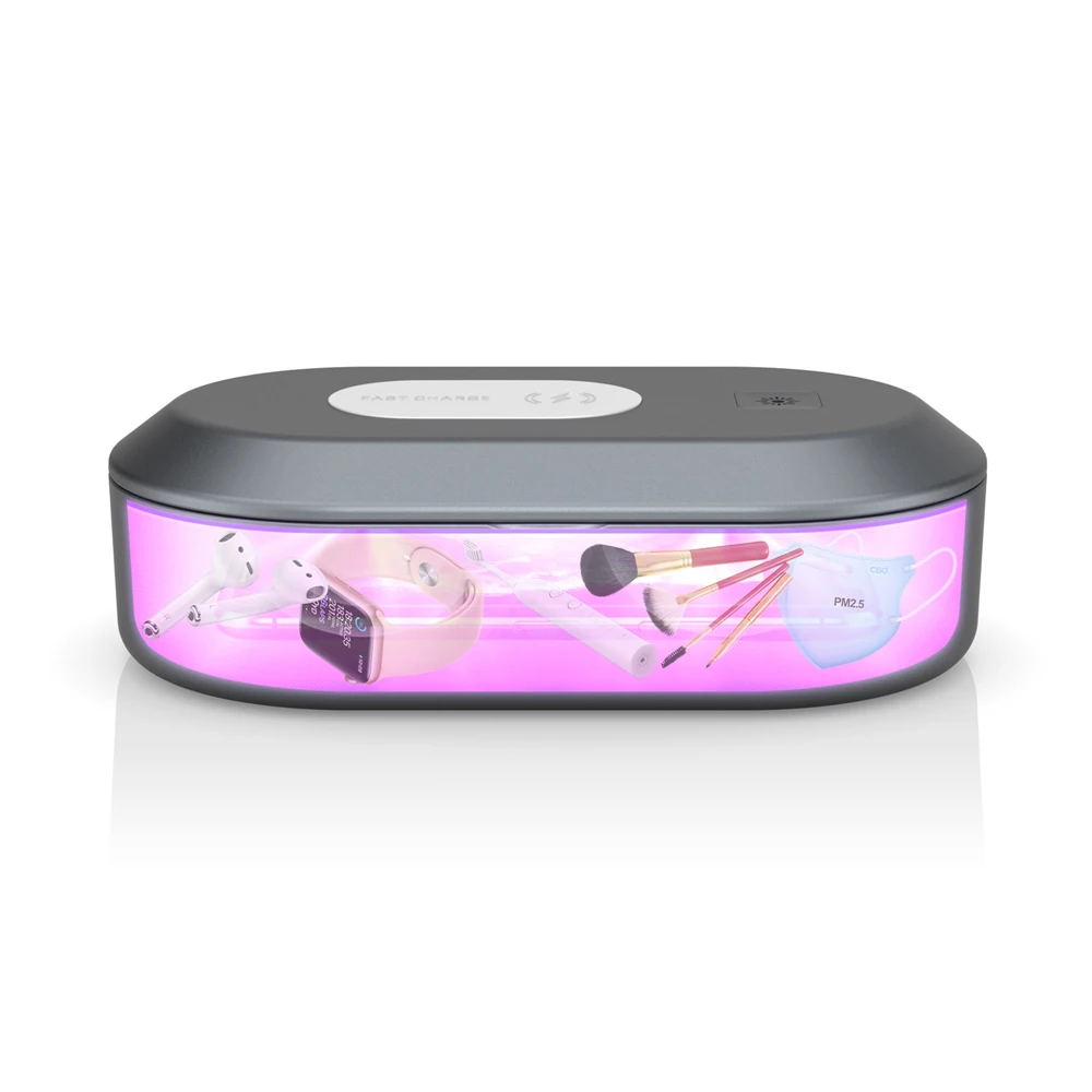 
uv phone sanitizer uv sanitizing box uv sanitizing box with wireless charging cell phone charging box universal wireless charger 