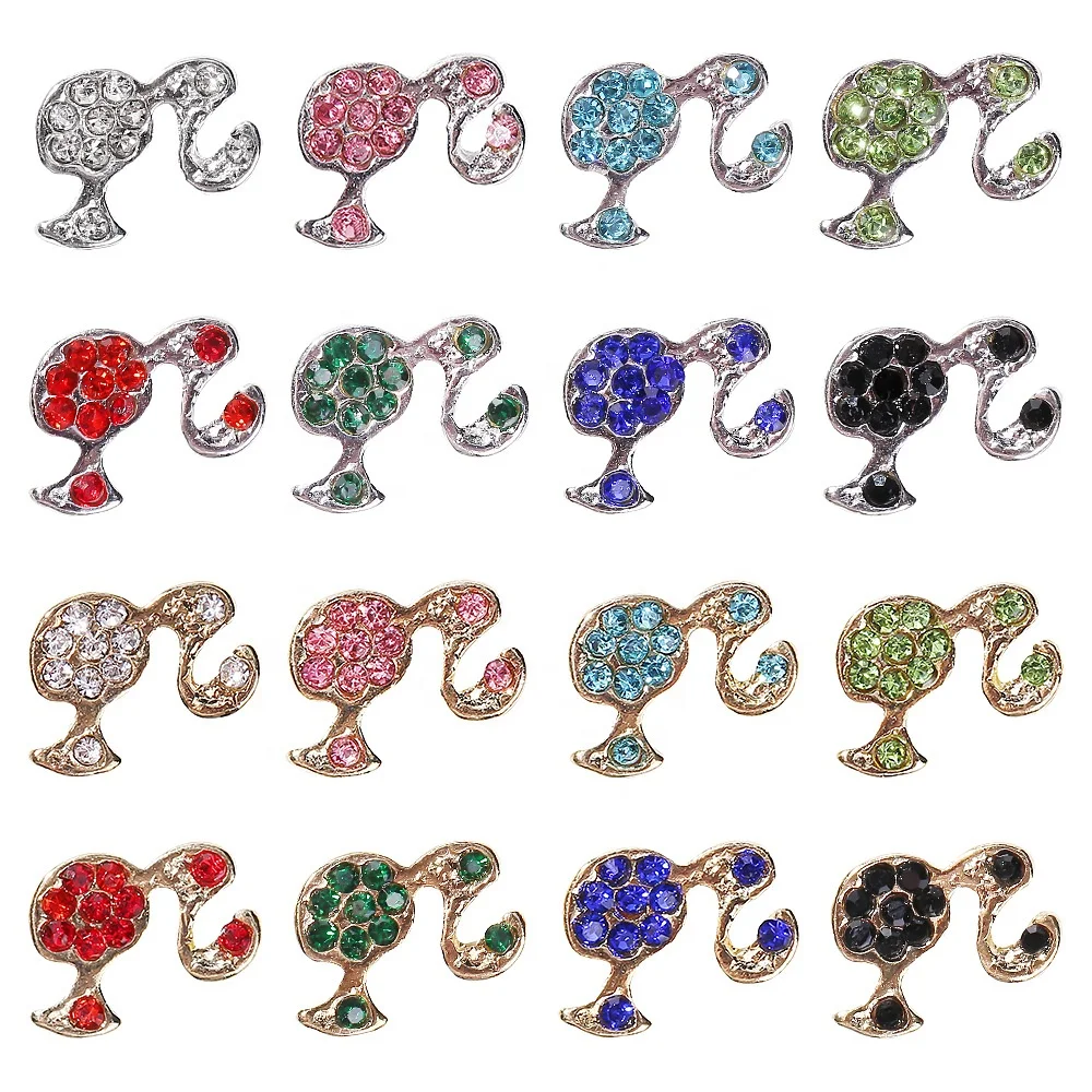 Barbie Girl Icon Symbol Charms 3D cute girl head Alloy Nail Diamonds Charms for Acrylic Nails Art Decorations Supply