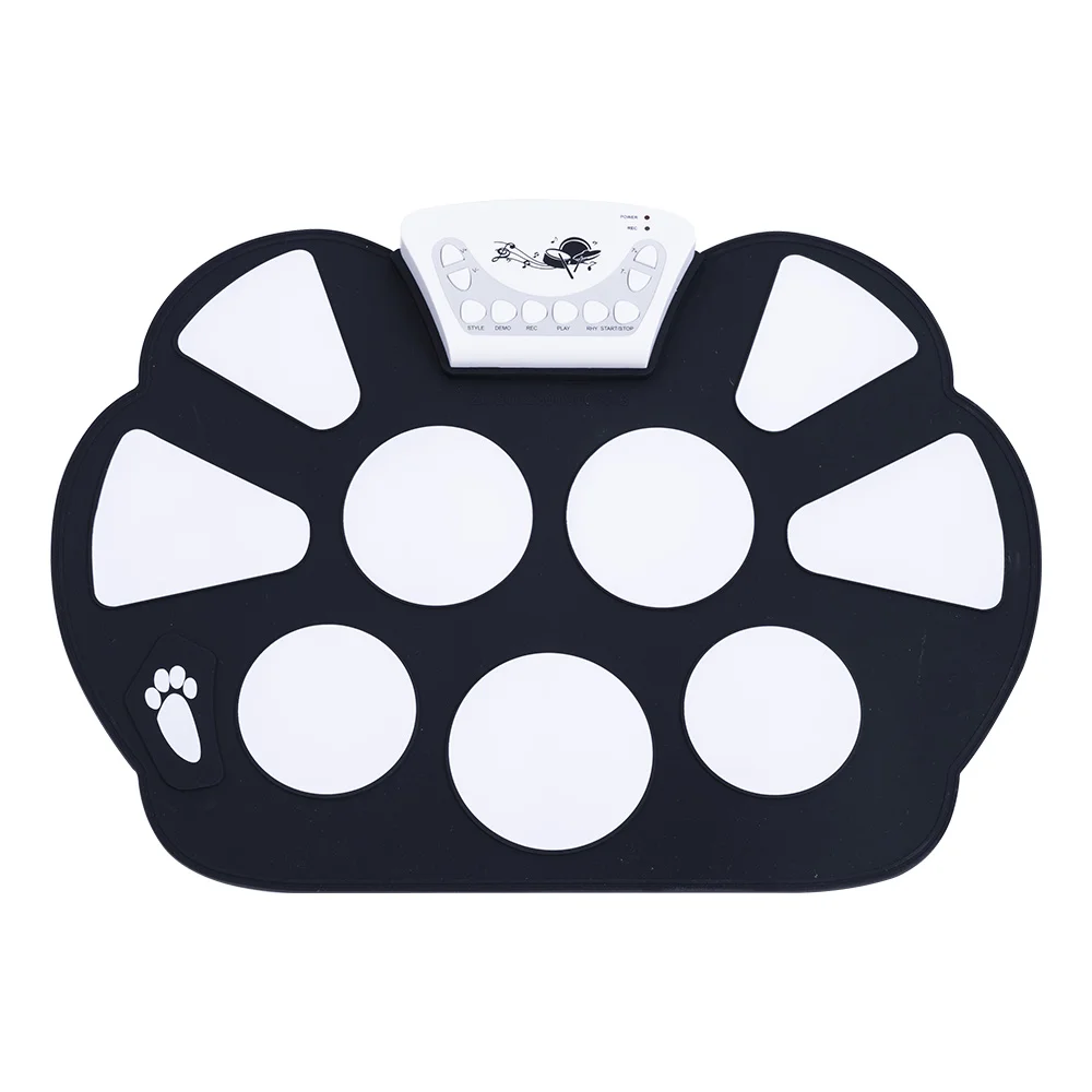 Portable Sillicon Roll Up Drum Kit Roll up Electric Drum Hand Roll Drum for Babys