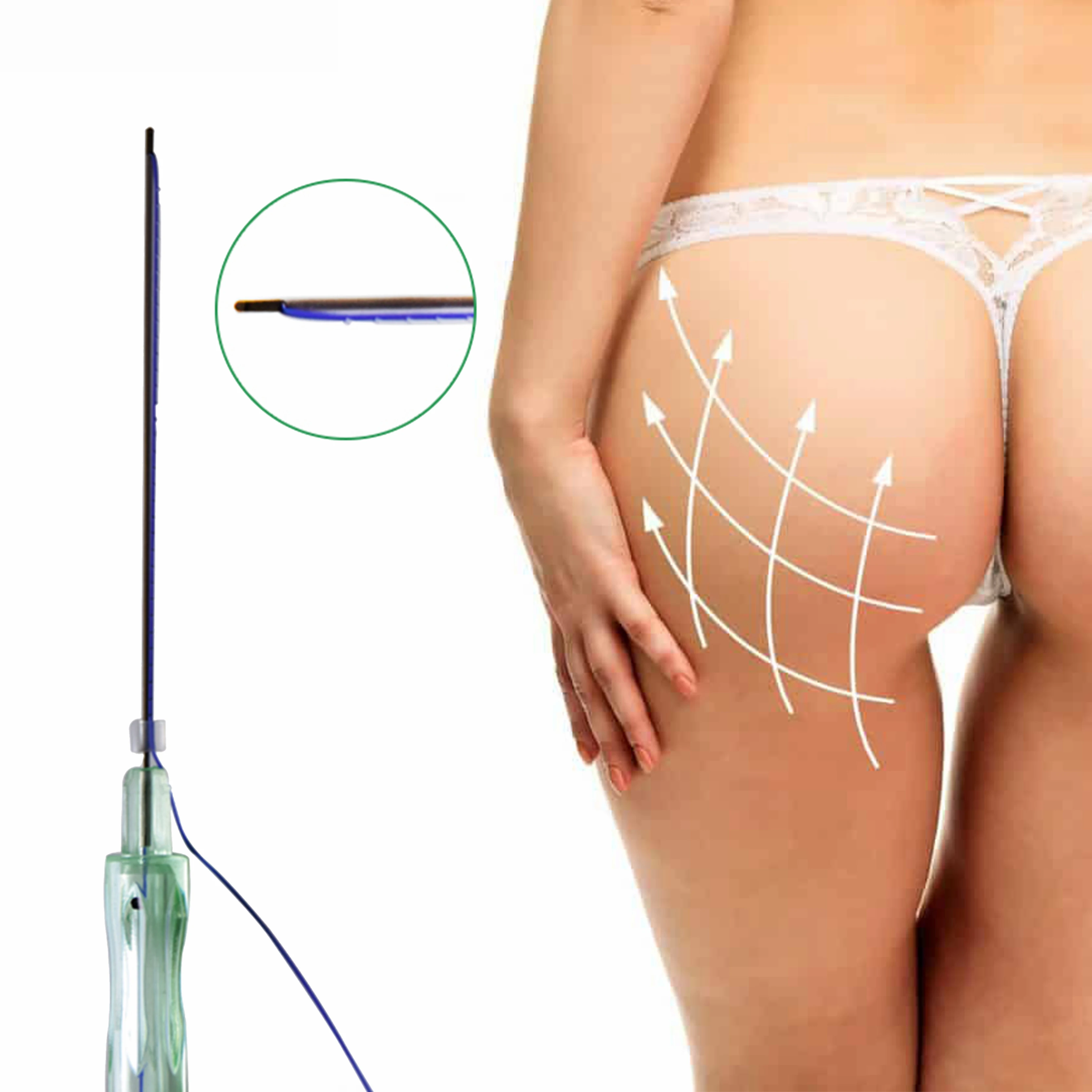 Best brand selling Secret Line PDO Thread Lift / Face Whole Body Lift chest and  butt Cog Type 21G*60mm