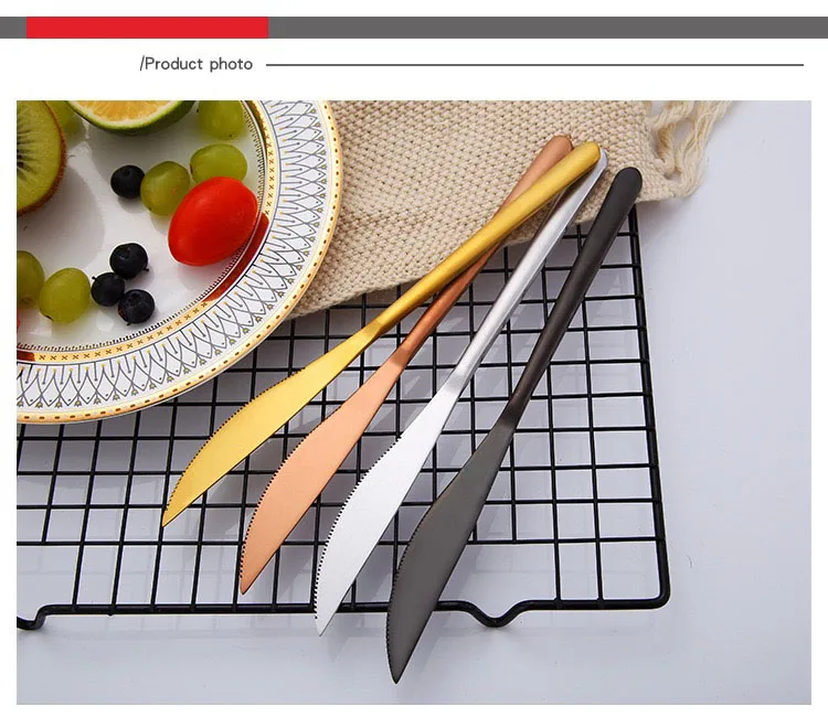 
China Factory Exquisite Cutlery Metal Stainless Steel Steak Knife 