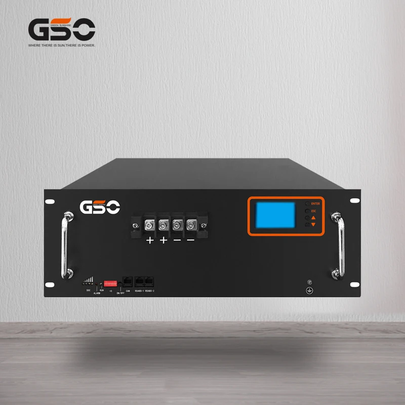 GSO 51.2v 100ah lithium ion battery 24V 48V rackmount batteries 5kw 6kw 10kw solar energy battery packs