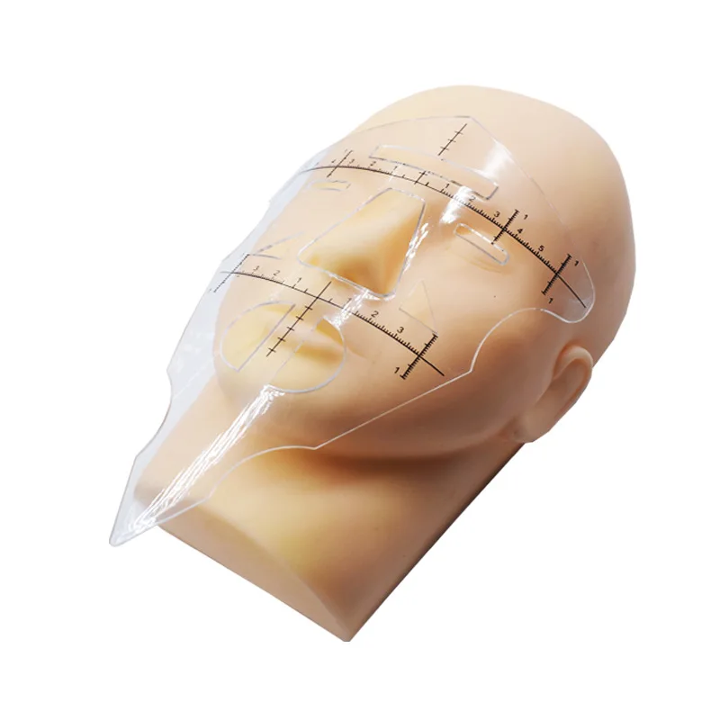 new arrival disposable auxiliary eyebrow stencils permanent makeup tattoo eyebrow ruler