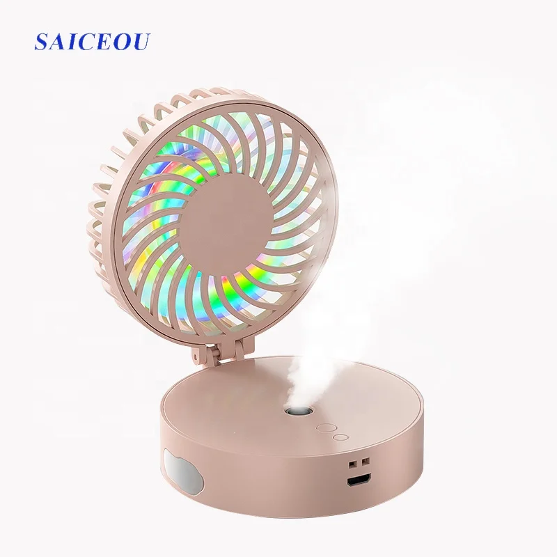 Water Spray Cooling Mini Air Conditioning Fan Portable Rechargeable Usb Small Mini Handheld Electric Hand Fan