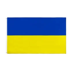 Wholesale Blue Yellow Flag 3*5 feet Polyester Printed Ukraine National Flag