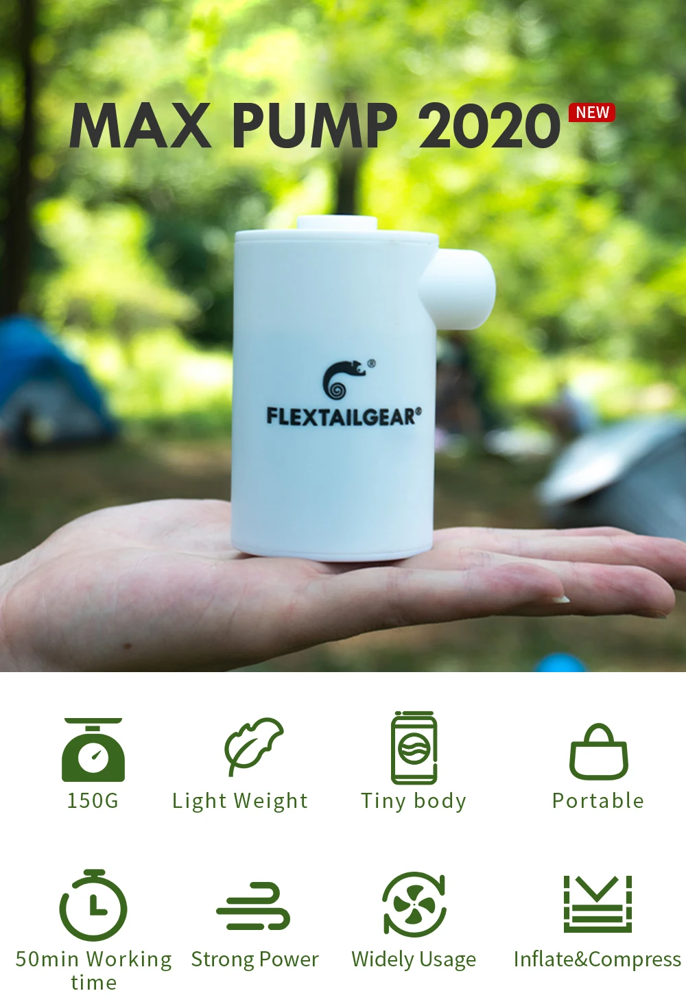 3 in1 emergency power supply inflator deflator electric pump for camping air mattress bed boat clothes vacuum bag