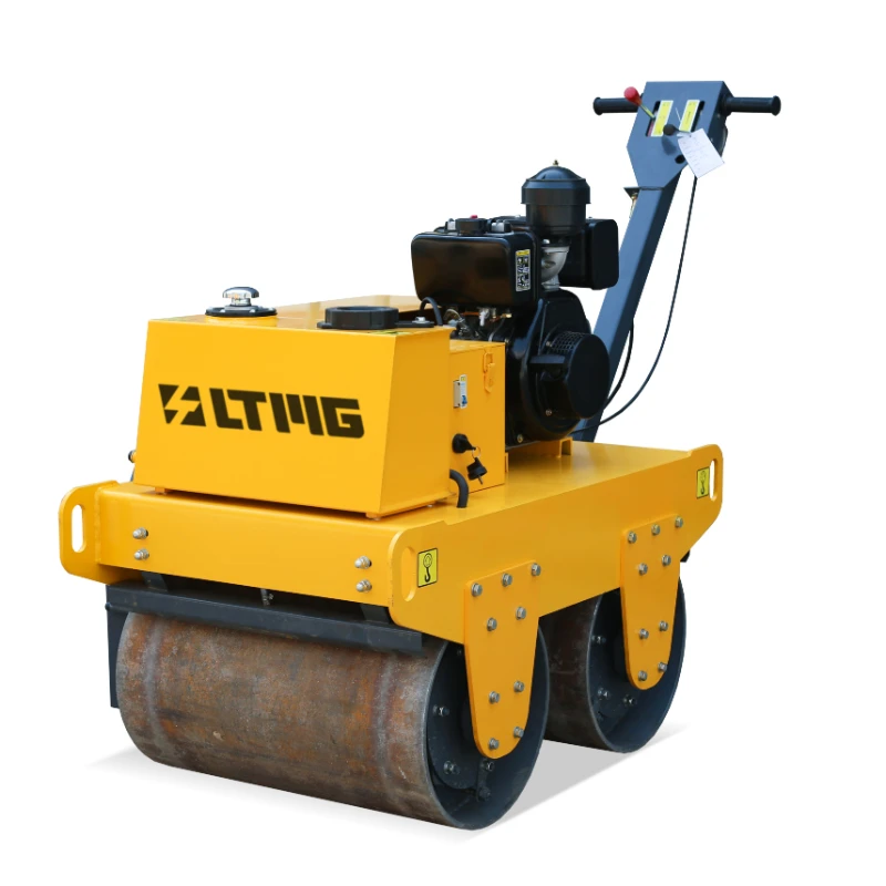 LTMG China Brand 0.6Ton Double Steel Wheel Min Popular Design Factory Price Road Roller For Construction