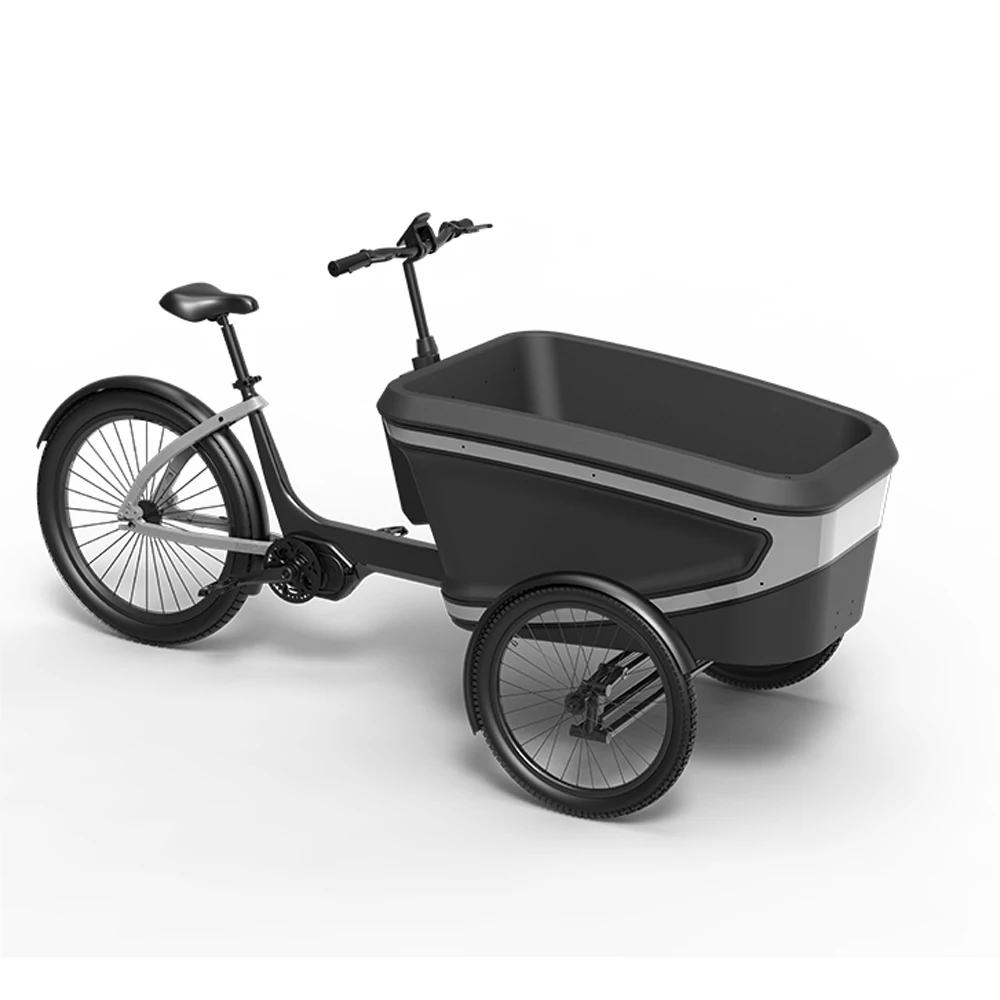 Один kuake цены по прейскуранту завода-изготовителя 500w bafang 7 speed e-трехколесного велосипеда фэт грузовой велосипед ЕС трехколесный для взрослых 3 колеса вело трицикл