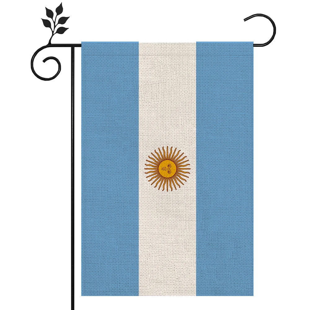 Argentina Flag Outdoor High-quality Linen Material 12*18In More Styles For You To Choose From