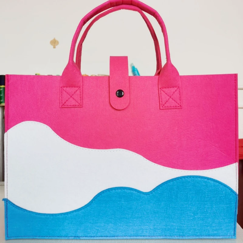 Factory supply Wholesale peaks Design Multi-color tote bag gift shopping bags womens handbag bag