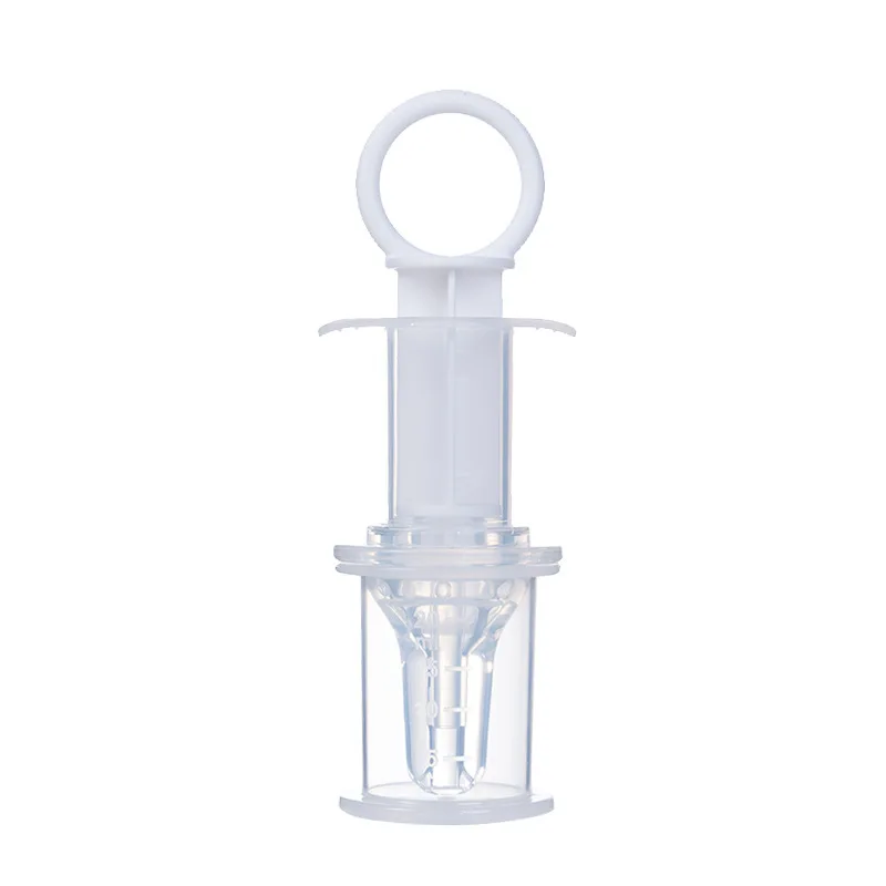 Direct Selling Silicone Dispenser Baby Syringe Food Grade Material Safety Two Side Liquid Inlet Anti Choking Pacifier Feeder