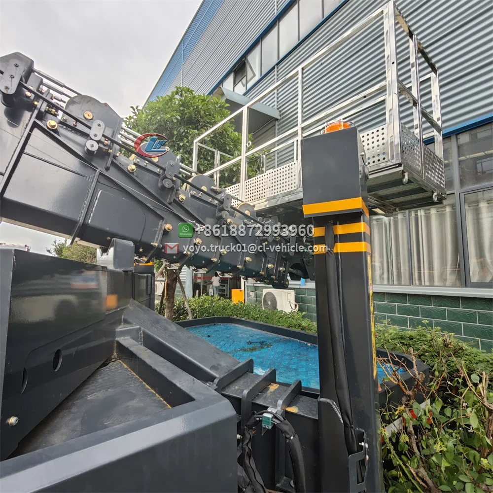 ISUZU 2 14 16 18 32 Meters 4X2 Telescopic Boom Arm High Altitude Hydraulic Aerial Cage Truck for Sale