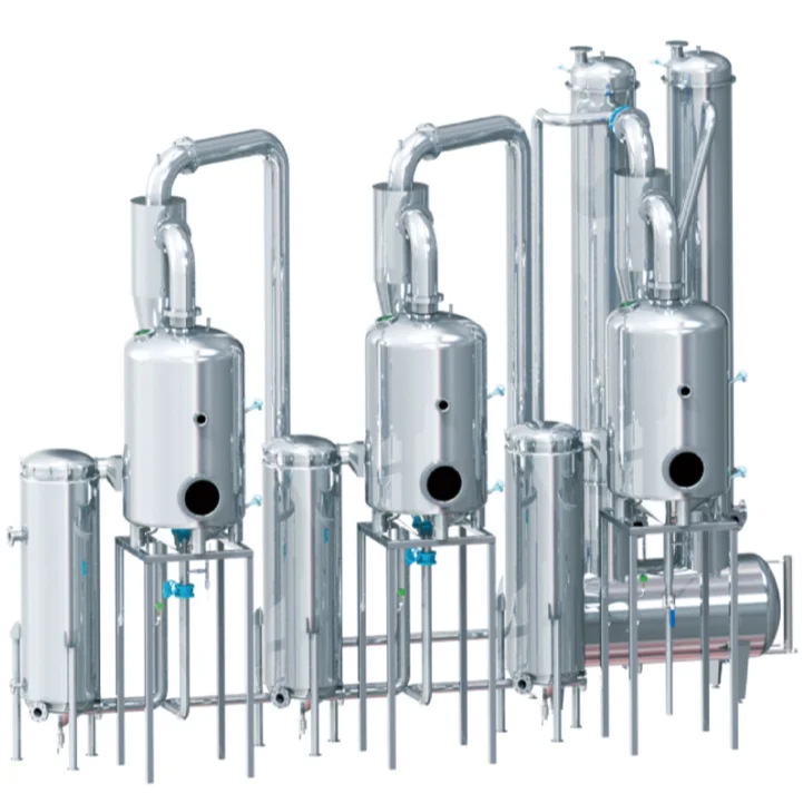
Direct selling stainless steel industrial three-effect falling film evaporator concentrated evaporator 