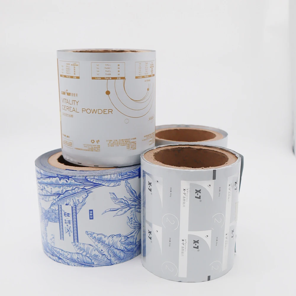 Customized Aluminum Foil Roll Film Double-sided Printed candy Capsule Composite Film