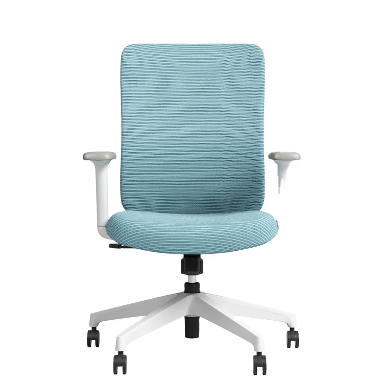 Blue Office Foam Mesh Chair PC Computer Desk Swivel Adjustable Height Seating