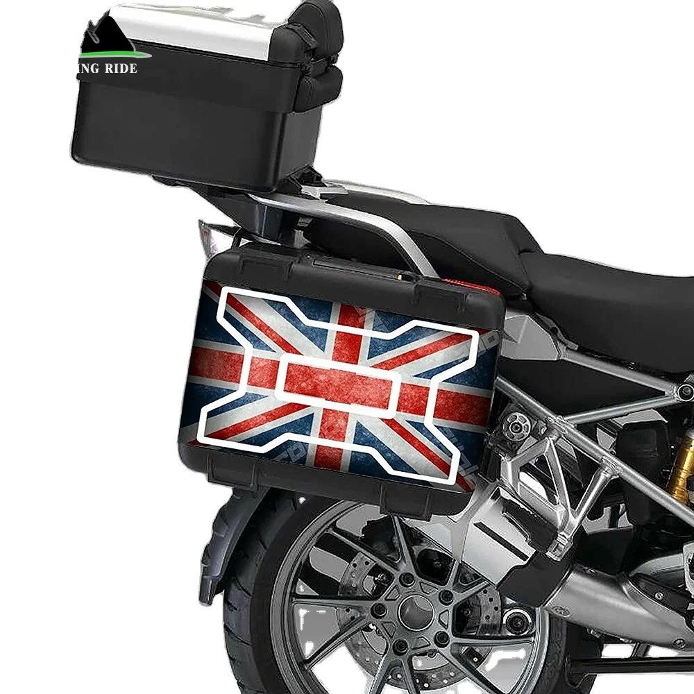 Modern Designed Motorcycle Aluminum Back Box Saddle Bag Motorbike Side Boxes sticker for B mw R1250gs