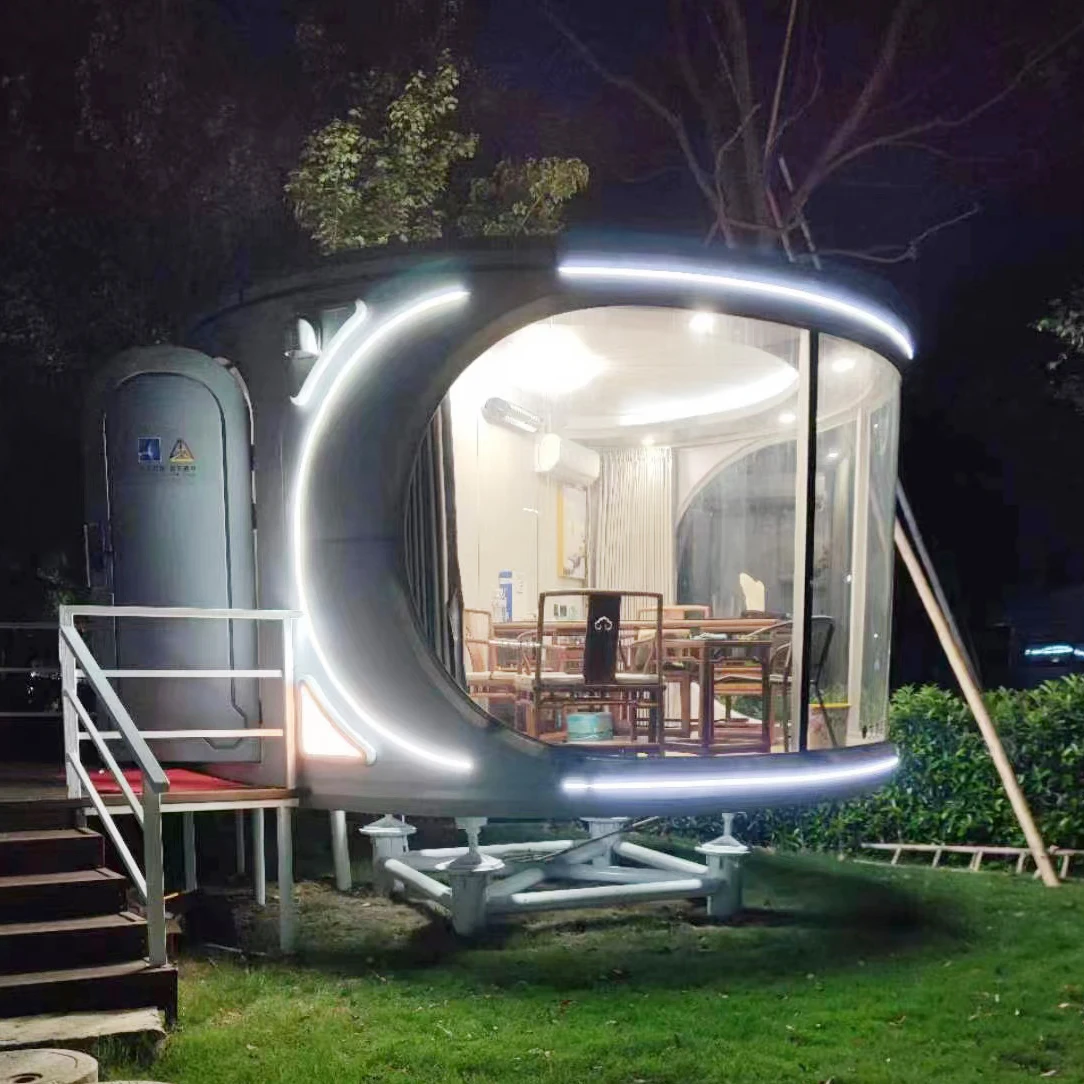 Luban Cabin Circle House умный дом Вилла Дом 40-футовый контейнер капсула офисный блок для отеля