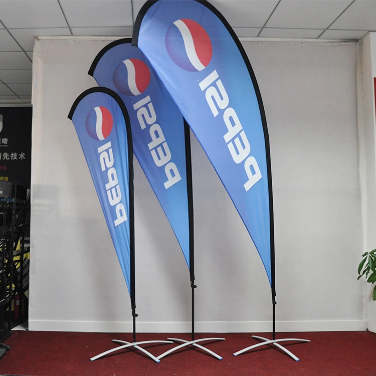 Selling at home and abroad high quality promotion textile double spray cloth ordinary cloth outdoor custom flag